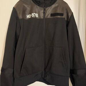 Alpinestars Black Jacket with Brown Yoke and HO-978 Print